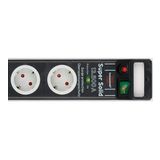 Brennenstuhl Super Solid Serisi 8 Soketli 2.5 m 13.500 mAh Siyah Akım Korumalı Priz