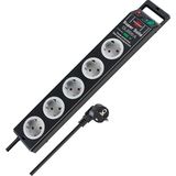 Brennenstuhl Super-Solid Surge Protection 13.500 A 5 Adet Siyah Priz