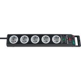 Brennenstuhl Super-Solid Surge Protection 13.500 A 5 Adet Siyah Priz
