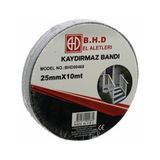 Brentino Kaydırmaz Siyah Bant 25MM x 10MT Merdiven Rampa Zemin Güvenlik Bandı Pürüzlü Yüzey Yapışkanlı - 25 mm X 10 Metre