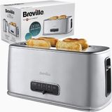 Breville Edge Silver 4 Dilim Uzun Yuvalı Ekmek Kızartma Makinesi - Gri