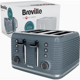 Breville Zen 4 Dilim Ekmek Kızartma Makinesi Geniş Yuvalı - Gri