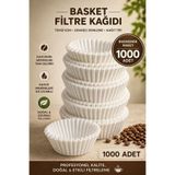 brew rite Kahveciniz 250/90 Basket Filtre Kahve Kağıdı (1000 Adet) – Kahve Makinesi Uyumlu, Profesyonel Demleme
