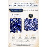 Brextco Store 1000 Adet 3mm Rhinestone Boncuk | Non-Hotfix Düz Tabanlı Diamond Painting (Elmas Mozaik) - Royal Blue