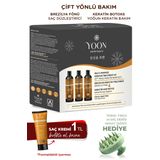 Brezilya Fönü, Saç Düzleştirme & Keratin Botoks, Güçlendirici Ve Besleyici Evde Keratin Bakım Seti
