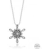 Brezza Lusso Gümüş Swarovski Zirconia Taşlı Kar Tanesi Bayan Kolye