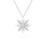 Brezza Lusso Jewelry Diamond Seri Özel Tasarım Kar Tanesi Snowflake Kadın Gümüş Kolye