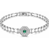 Brezza Lusso Jewelry Zümrüt Işıltı Altıgen Kadın Bileklik