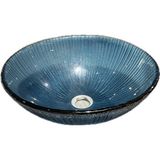 Brezza Renkli Tezgah Üstü Yuvarlak Cam Lavabo - B-32