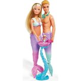 Brf Evyora Simba 105733524 Steffi Mermaid Giydirilebilir Oyuncak Bebekler, Hamile Deniz Kızı ve Deniz Ad
