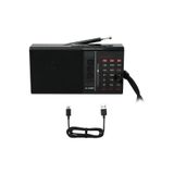 BRF Nacario Apera Meir M-568BT Mini Cep Radyosu Bluetooth Hoparlör Şarjlı FM Radyo Micro SD MP3 Desteği