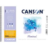 Brf Store A2TOPTAN Canson Montval Eskiz ve Resim Defteri, Spiralli, 12 Sayfa, 24X32, 300G - Siyah
