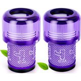 Brf Store A2TOPTAN Dyson V12 Için 2 Adet Filtre, Dyson V12 Için Ince Mutlak Filtre, Mutlak Temizlik/ekstra/kab - Siyah