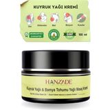 Brf Store A2TOPTAN Hanzade Bitkisel Kuyruk Yağlı & Bamya Tohumu Yağlı Ağrı Masaj Kremi Kas Eklem 100 ml - Siyah
