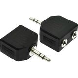 Brf Store A2TOPTAN Lunatic 0447 Kulaklık Çoklayıcı 3.5mm Ses Switch Splitter - Siyah