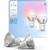 Brf Store A2TOPTAN Philips Hue Essential 4.7W GU10 345 Lumen Renkli Akıllı Spot Ampul (2'li Ekopaket) - Siyah
