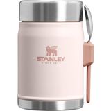 Brf Store A2TOPTAN Stanley Classic Legendary Yemek Termosu, Pembe Kuvars (Rose Quartz), 0.4 Litre - Siyah