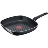Brf Store A2TOPTAN Tefal Titanyum 1x Simplecook 26 cm Difüzyon Tabanlı Izgara Tava - 2100118532 - Siyah