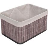 Brf Store Acanticaret Deconox Bambu Çok Amaçlı Saklama Kutusu Düzenleyici Derin Boy Organizer, Dekoratif Bambu - Siyah