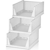 Brf Store Acanticaret Mithra Life 3lü Kayar Raf Organizer Dolap Içi Kıyafet Aksesuar Düzenleyici Beyaz 45X35 C - Siyah