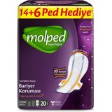 Brf Store Acanticaret Molped Supernight Ultra Hijyenik Ped Super Gece Dev Ekonomik 20 Adet - Siyah