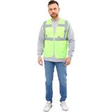 Brf Store Acanticaret Mühendis Ikaz Yeleği Turuncu Lacivert Renk Kombinasyonlu Fermuarlı Cepli-1 - - Siyah