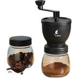 Brf Store Acanticaret Valletta Matera Coffe Grinder Seramik Öğütücülü Cam Kahve Değirmeni Öğütücüsü - Siyah