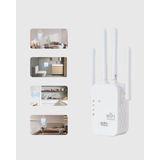 Brf Store Bascisell 300MBPS Wifi Menzil Genişletici 4 Antenli Wpa3 Güvenlikli Priz Tipi Repeater - Çok Renkli