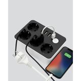 Brf Store Bascisell 4.1A Hızlı Şarjlı Akım Korumalı 4 Priz ve 3 USB Çıkışlı Priz - Çok Renkli