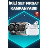 Brf Store Bascisell Aynalı Bluetooth Kulaklık Yeni Nesil Akıllı Saat Titreşimli Nabız Ölçer Spor Modları - Çok Renkli