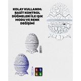 Brf Store Bascisell Dinozor Yumurtası Tasarımlı Projektörlü Gece Lambası - Çok Renkli
