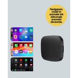 Brf Store Bascisell Kablosuz Carplay ve Android Auto Dönüştürücü Adaptör - Çok Renkli