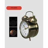 Brf Store Bascisell Metal Bronz Nostaljik Masa Saati Alarmlı Büyük Boy Sessiz Mekanizmalı - Çok Renkli