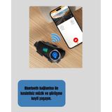 Brf Store Bascisell Q28 Kameralı Motosiklet Kask Kulaklık Bluetooth 5.3 Su Geçirmez 1080P Hd - Çok Renkli