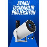 Brf Store Bascisell Taşınabilir Projeksiyon Ayaklı Projektör Android Uyumlu HDMI Girişli