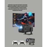 Brf Store Bascisell Wifi6 ve Bluetooth 5.4 Destekli LED Projektör - HCS350PRO - Çok Renkli
