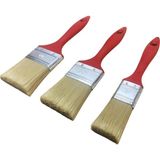 Brf Store Buradabulabilirsin Aee® 3'lü Boya Badana Kestirme Fırçası – 2,5/4,5/6,5 cm – Ergonomik Saplı – Duvar - Siyah