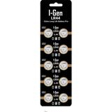 Brf Store Buradabulabilirsin I-Gen Batteries LR44 1.5V Alkalin Düğme Pil (AG13, A76, L1154) 10'lu Paket - Siyah