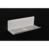 Brf Store Canarino Deltahome Paslanmaz Çelik 28CM Banyo Rafı Duş Rafı - Yapışkanlı Montaj - Anında Kolay Monta - Siyah