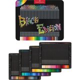 Brf Store Canarino Faber-Castell 116490 - Black Edition Renkli Kalemler, 100'LÜ Metal Kutu, Kırılmaz, Çocuklar - Siyah