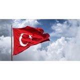 Brf Store Canarino Türk Bayrağı Raşel 150 x 225 cm - Siyah