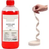 Brf Store Degernet Dünya Magnet Kırmızı Kandil Yağı, Kokusuz Iç Mekan Gaz Lambası Yağı, 250 ml ve 50 cm Fitil - Siyah