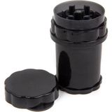 Brf Store Degernet Grınder Parçalayıcı Plastik Baharat Öğütücü Herb Spice 4 Katmanlı (58MM-SIYAH)