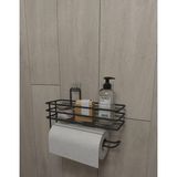 Brf Store Elivorasell Alper Banyo Yapışkanlı Raflı Kağıt Rulo Havluluk Peçetelik Havlu Kağıltlık Siyah Banyo M