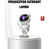 Brf Store Elivorasell Bluetooth Müzikli Astronot Projeksiyon Lambası Yıldız ve Ay Efektli - Siyah