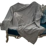 Brf Store Elivorasell Kaymaz Tabanlı Tay Tüyü Çekyat, Koltuk, Kanepe Örtüsü(Gri RENK)(175X210CM) - Siyah
