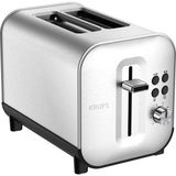 Brf Store Elivorasell Krups First Toaster 2 Bölmeli Paslanmaz Çelik 850 Watt Ekmek Kızartma Makinesi - 7211003 - Siyah