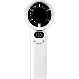 Brf Store Elivorasell Senon M11 Dijital LED Göstergeli Portatif Fan Mini Vantilatör Soğutucu El Fanı (Beyaz) - Siyah