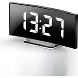 Brf Store Elivorasell Valkyrie Alarmlı LED Dereceli Curved Dijital Masa Saati - Siyah