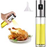 Brf Store Elivorasell Yağ Püskürtücü Şişe, 100 ml Sirke Püskürtücü, Sos Spreyi, Izgara, Zeytinyağı Cam Şişe, M